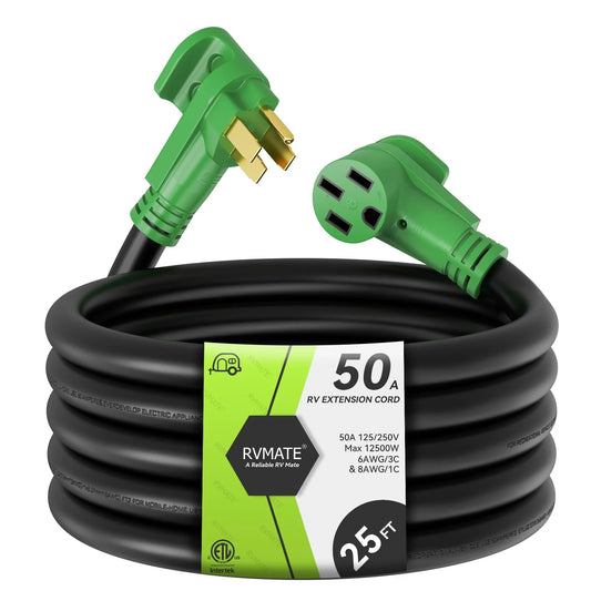 RVMATE 50 Amp 25 Feet RV/EV Extension Cord