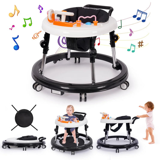 Wismind Foldable Music and Lights Baby Walker