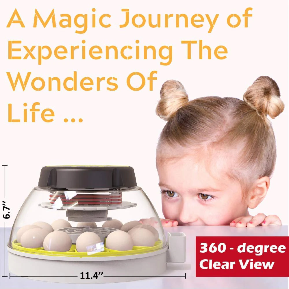 KEBONNIXS 12 Egg Incubator with Humidity Display