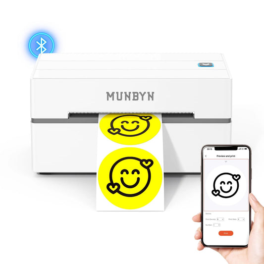 MUNBYN Bluetooth Thermal 4x6 Shipping Label Printer