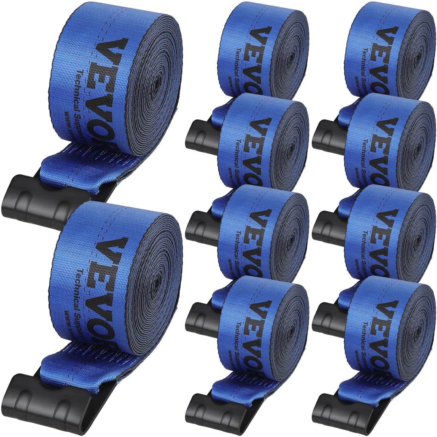 VEVOR 10 Pack 4" x30' Heavy Duty Truck Straps for Flatbeds, Trucks, Trailers