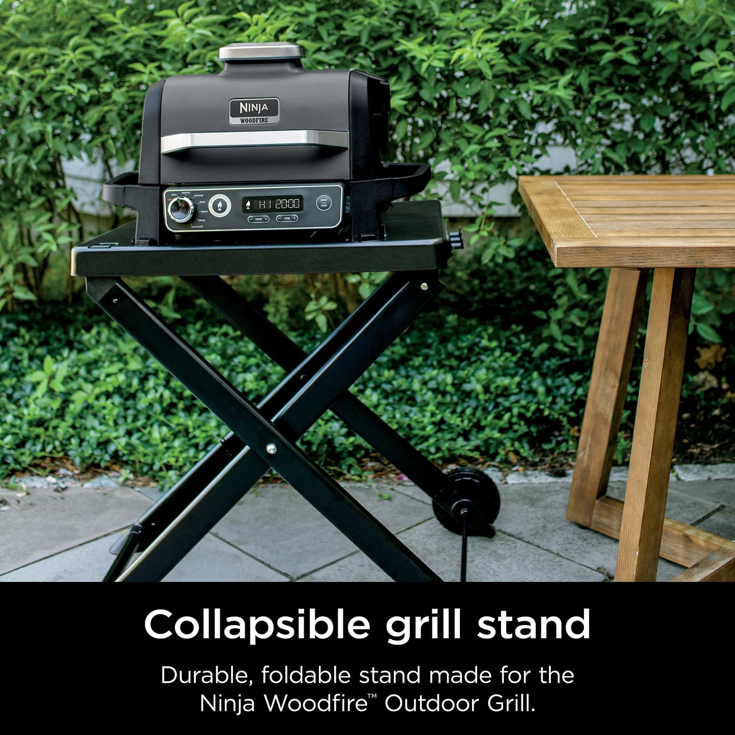 Ninja XSKSTAND Woodfire Collapsible Outdoor Grill Stand