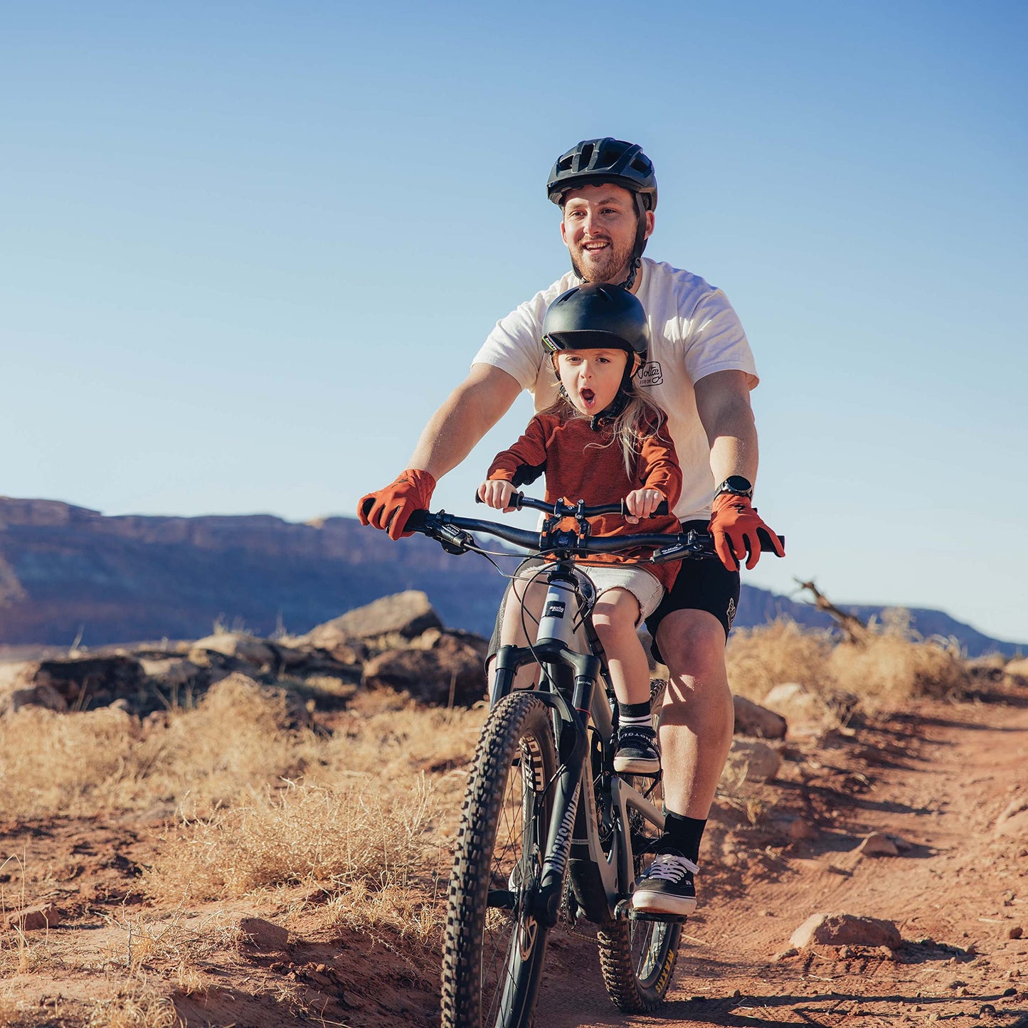 Kids Ride SHOTGUN MTB Bike Seat and Handlebar Combo