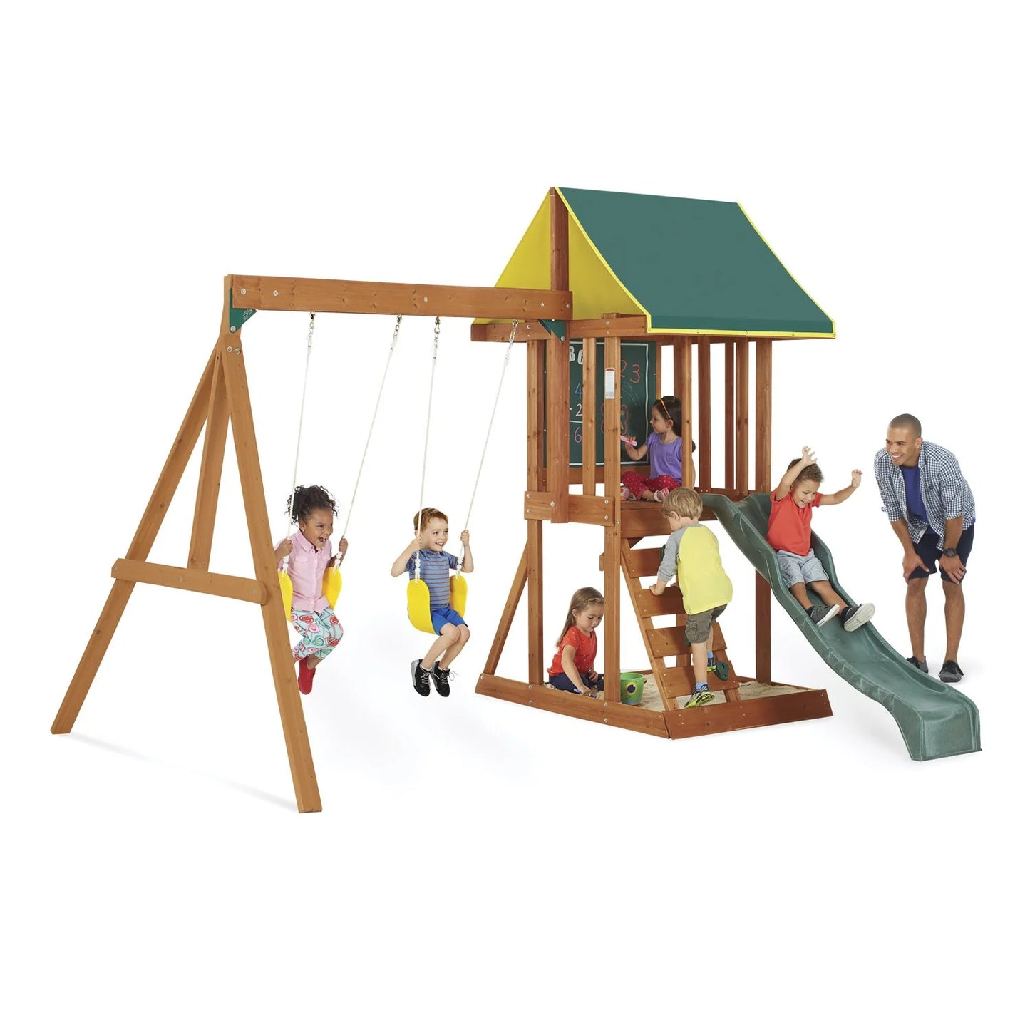 KidKraft Appleton Wooden Swing Set