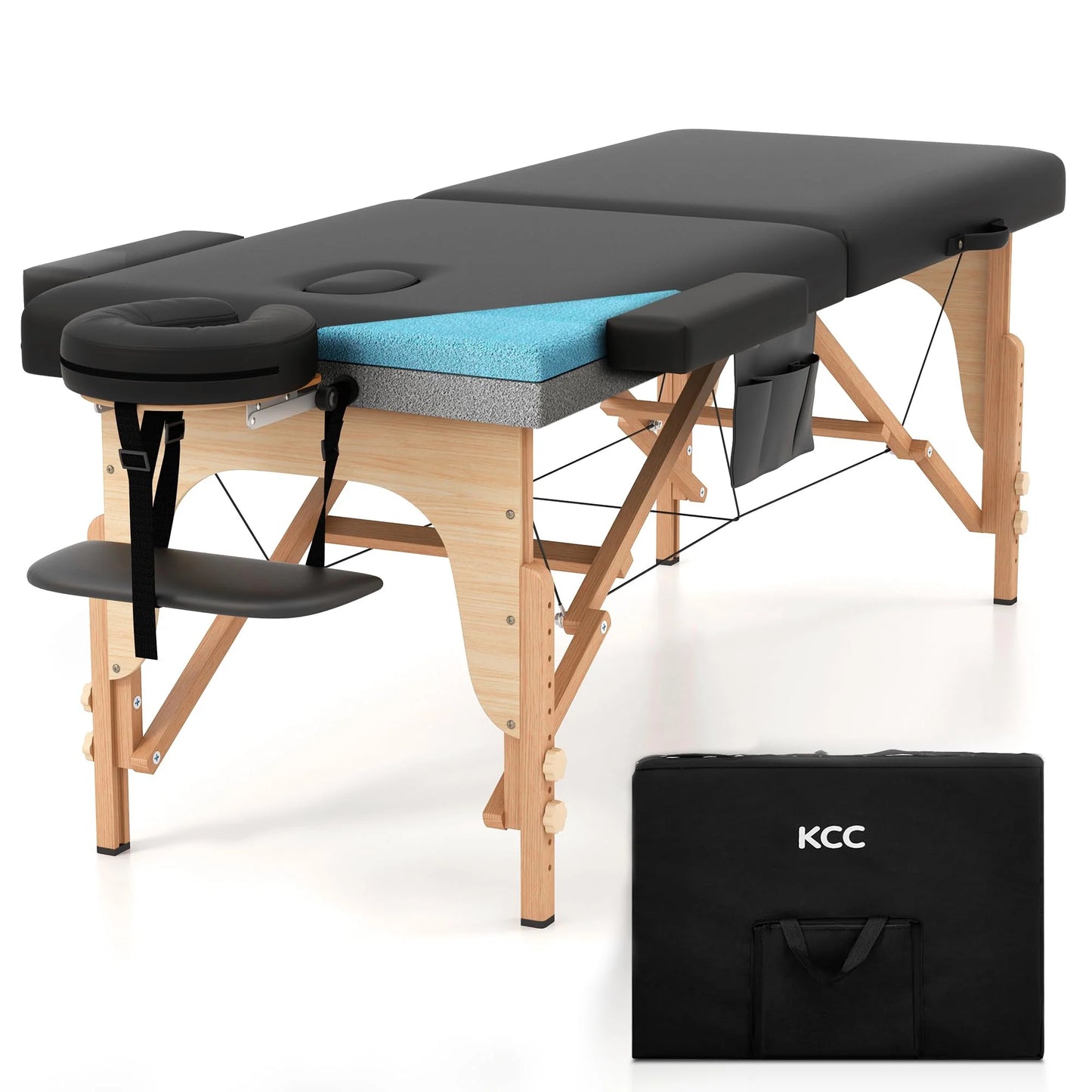 KCC Foldable Memory Foam Massage Table Massage Bed