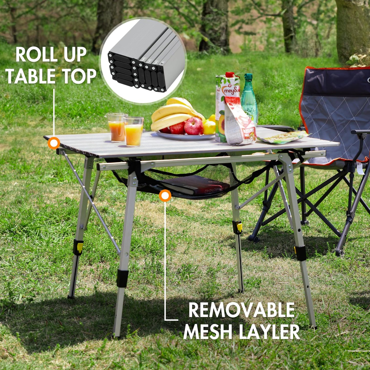 PORTAL Outdoor Folding Portable Picnic Camping Table