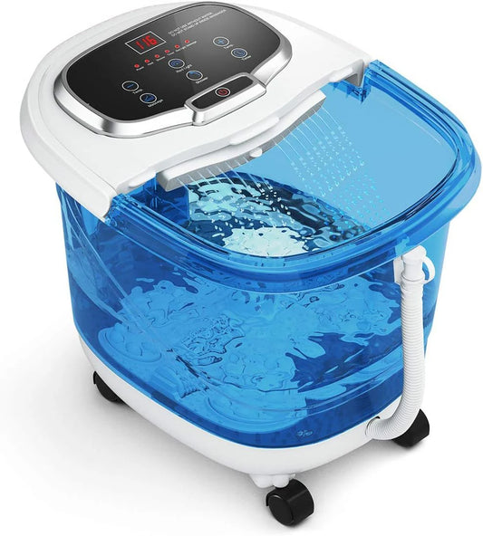 Giantex Foot Spa Bath Massager with Heat, Adjustable Water Shower