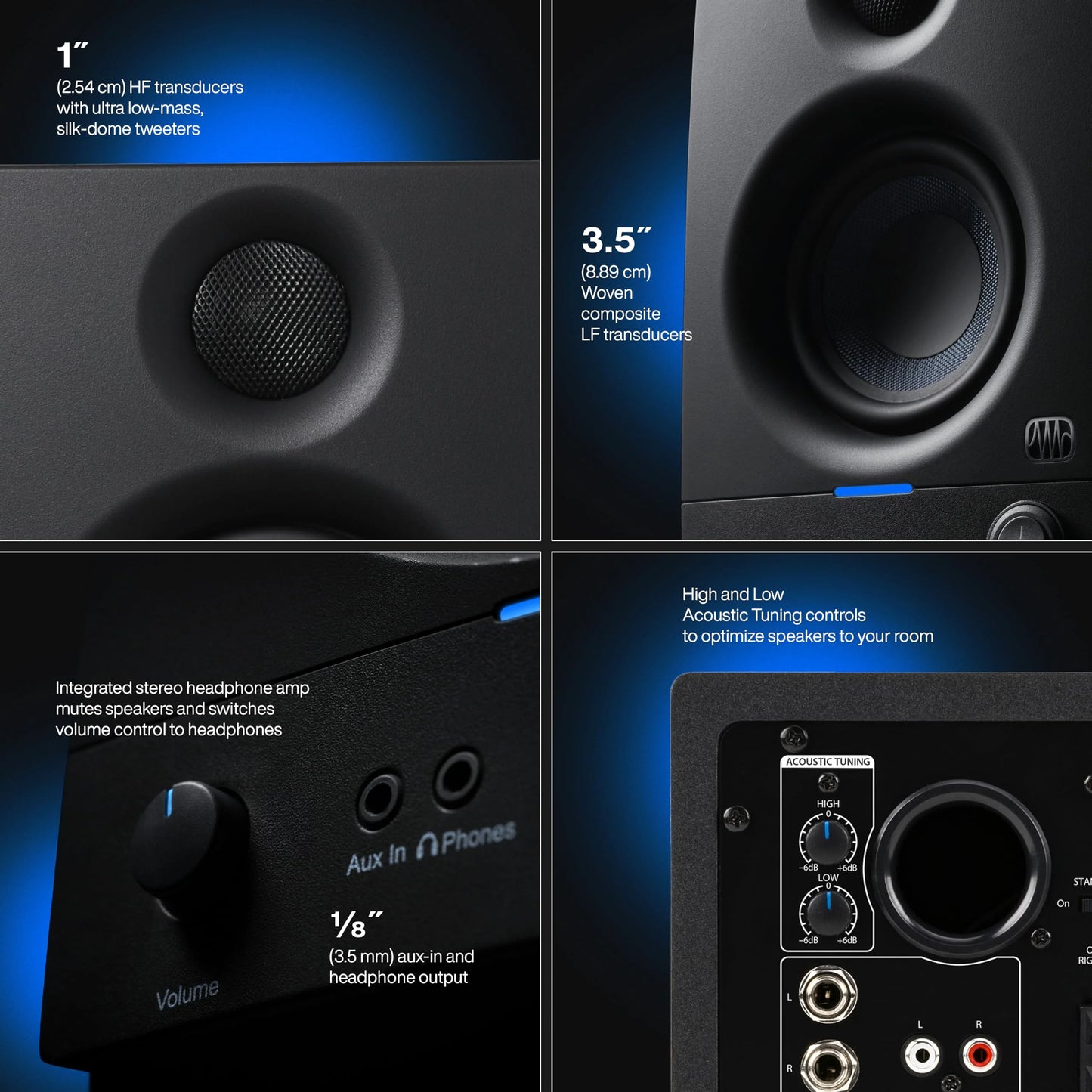 PreSonus Powered Eris 3.5 Studio Monitors