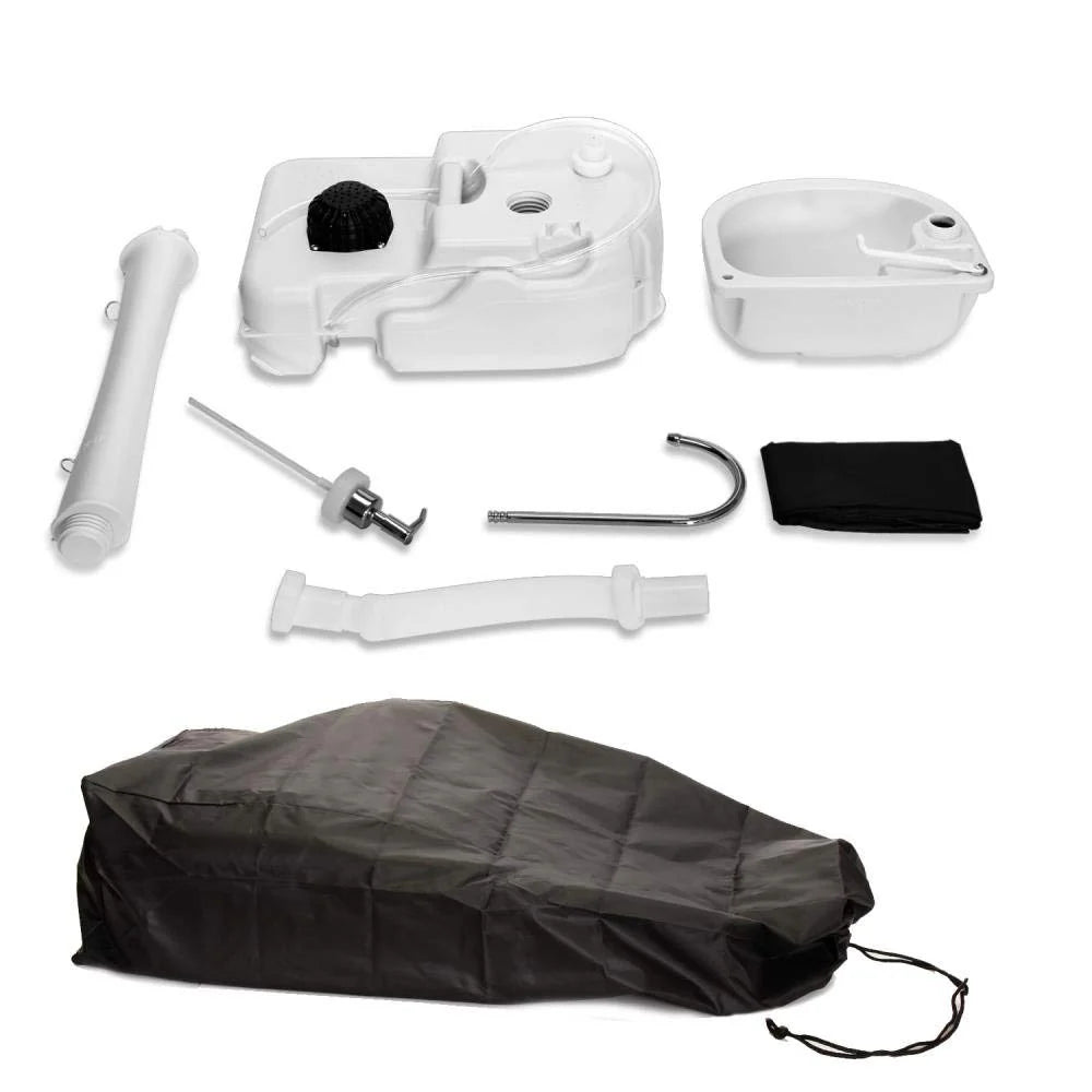 SereneLife Portable Camping Sink w/Towel Holder & Soap Dispenser